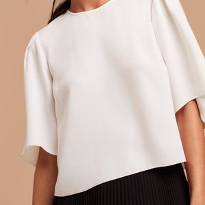 Aritzia Cambrai blouse in cream (size S)